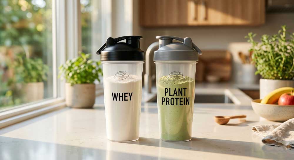 Plant Protein vs. Whey Comparison